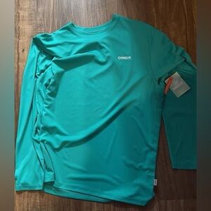 Magellan Outdoors Men's Long Sleeve Performance Shirt - Teal Green
